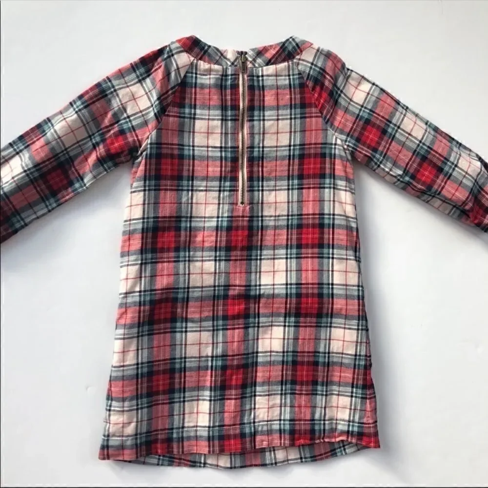 Baby GAP Christmas Red, Green & Cream Plaid Dress! ❤️